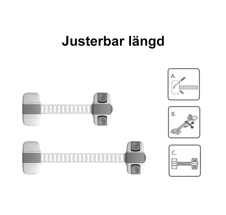 Låd / Skåp / Multilås med dubbelsidiga knappar