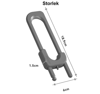 Dubbeldörrslås 2 st.