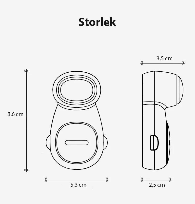 Klämskydd för framkant av dörr med automatisk stängning