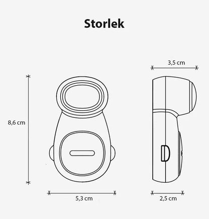 Klämskydd för framkant av dörr med automatisk stängning